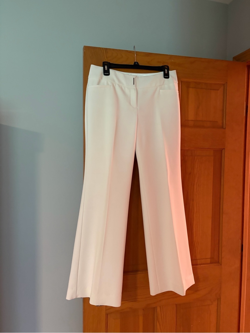 The Limited Ivory Wide-Leg Ponte Pants